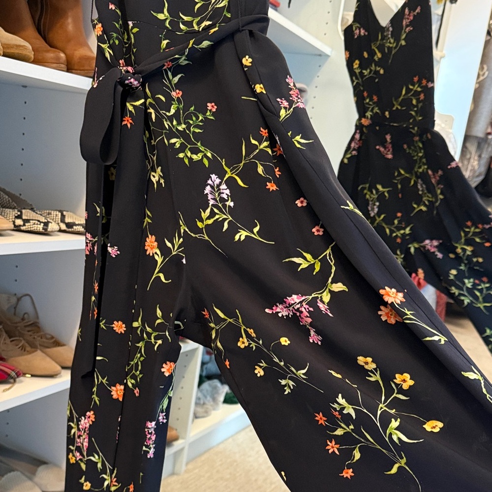 L’Agence Floral Black romper
